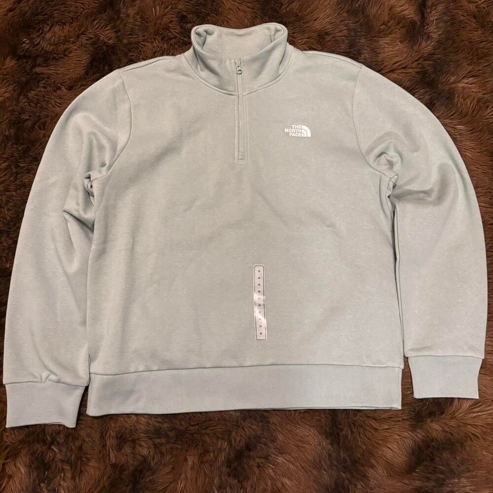 NWT The North Face Evolution Embroidered 1/4-Zip Sweatshirt Women’s M Green